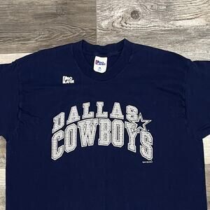 Vintage 90s 1996 Dallas Cowboys NFLP Pro Layer Blue Mens XL Football T-Shirt USA